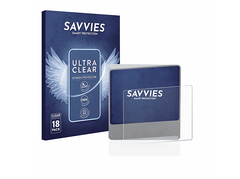 SAVVIES 18x klare Schutzfolie(für ELLIPAL Titan Mini)