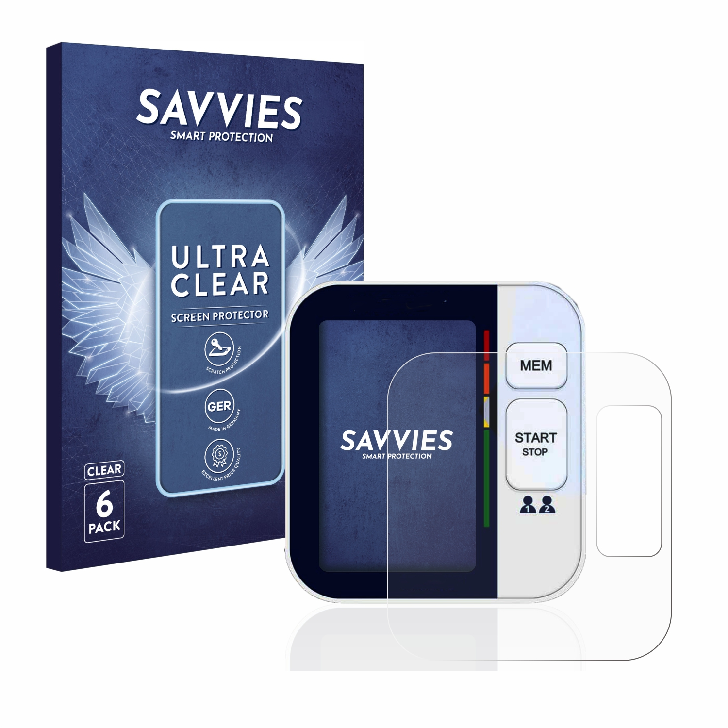 SAVVIES 6x klare Visomat Eco) Schutzfolie(für Comfort