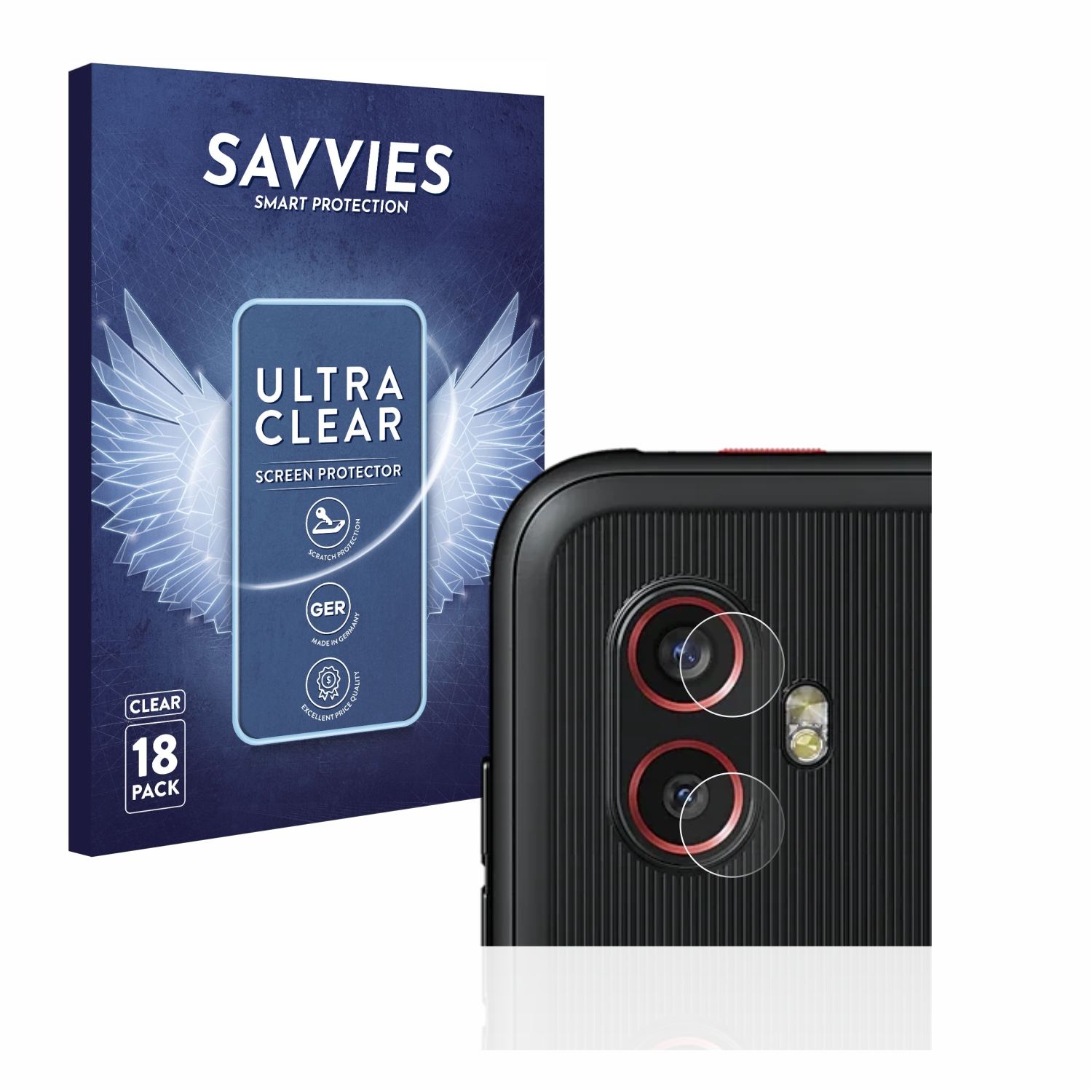 Samsung 18x klare Galaxy Enterprise 6 Edition) Xcover Pro SAVVIES Schutzfolie(für