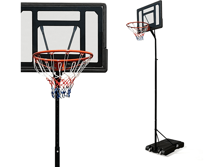 VENDOMNIA Basketballständer mit Ständer Basketballkorb, Schwarz