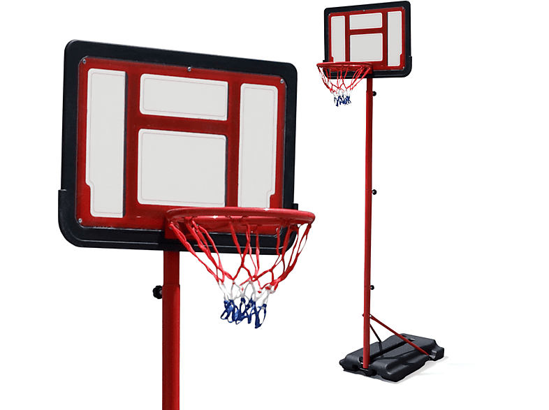 VENDOMNIA Basketballständer Rot mit Ständer Basketballkorb