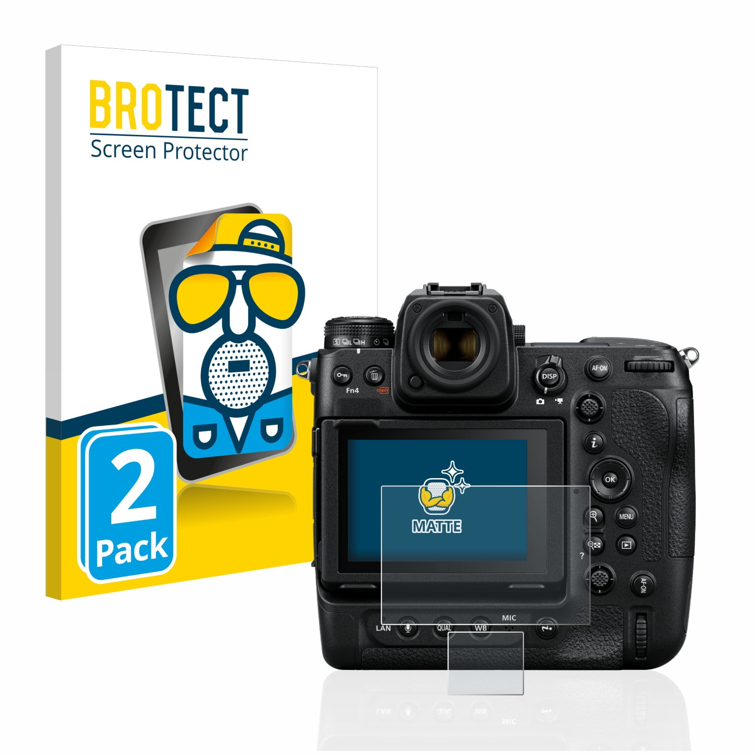 Nikon matte 2x 9 Schulterdisplay)) BROTECT Schutzfolie(für Z + (Display