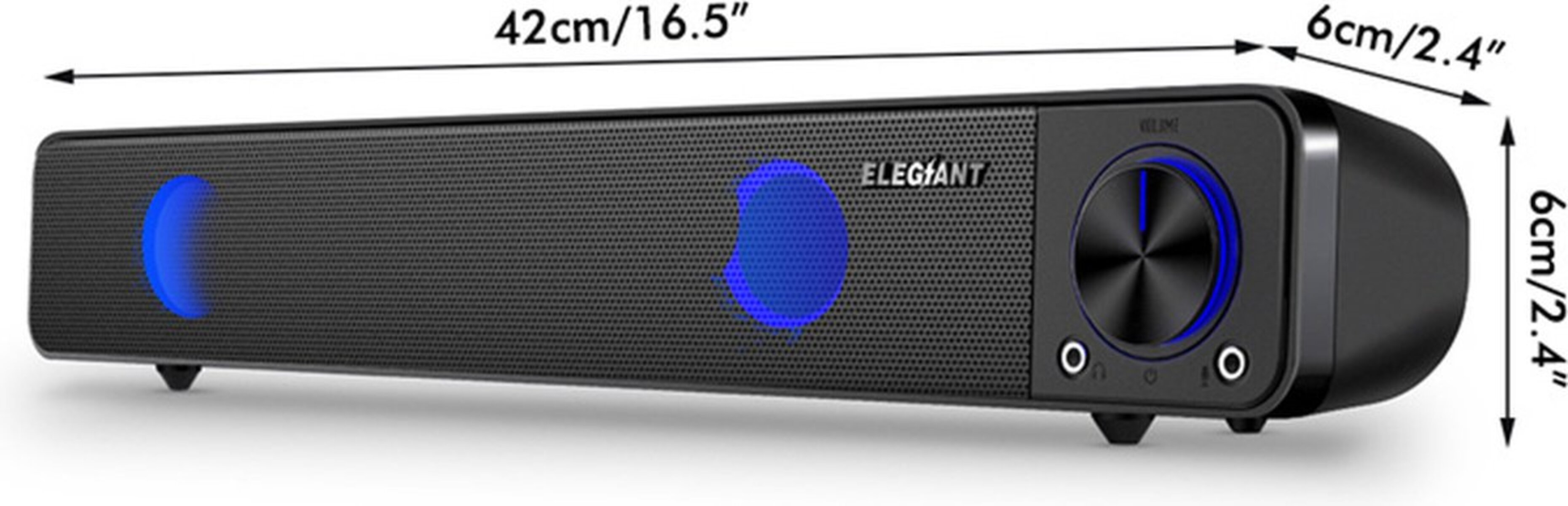 Soundbar Gaming für Lautsprecher PC ELEGIANT