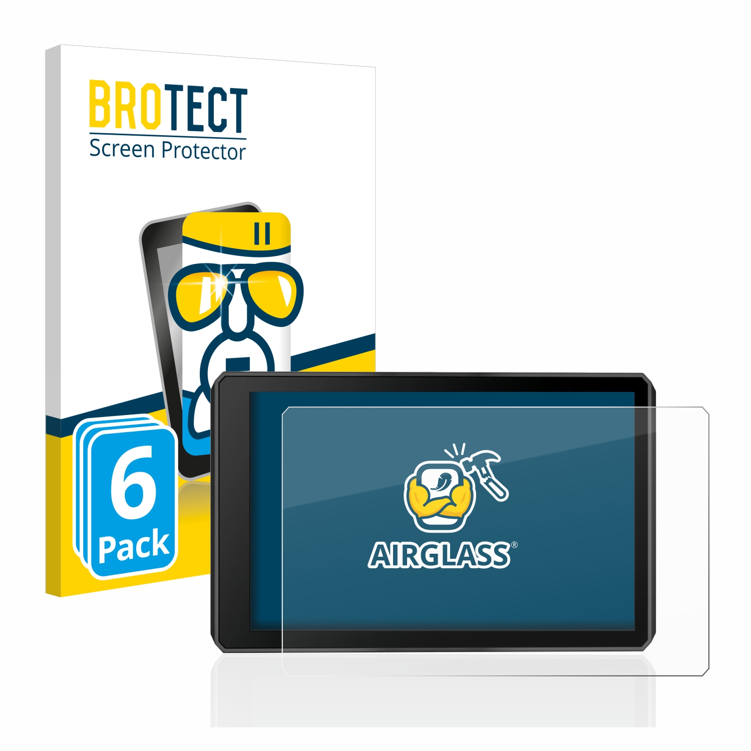 BROTECT 6x Airglass klare Schutzfolie(für zumo Garmin XT2)