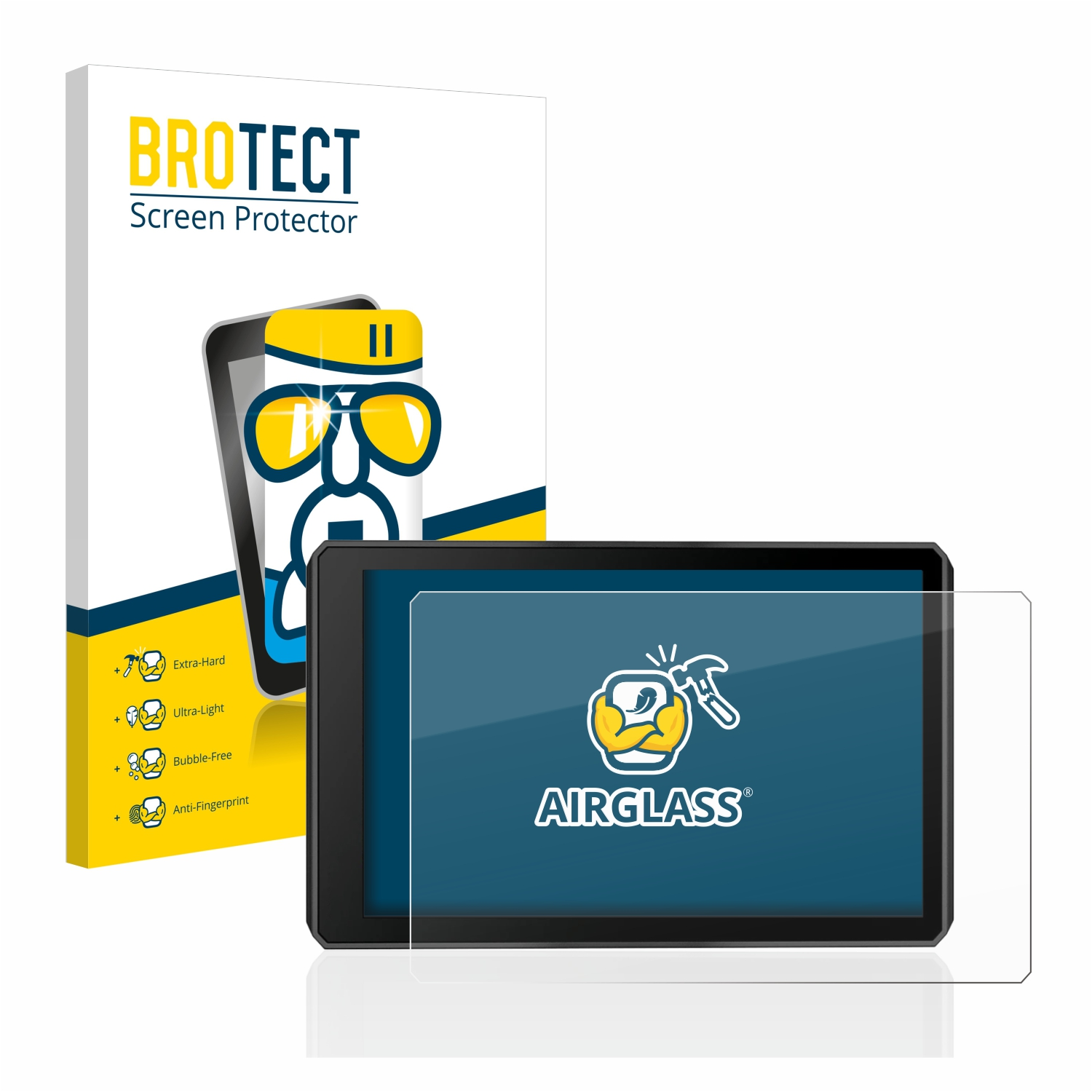 Airglass BROTECT XT2) Garmin Schutzfolie(für klare zumo