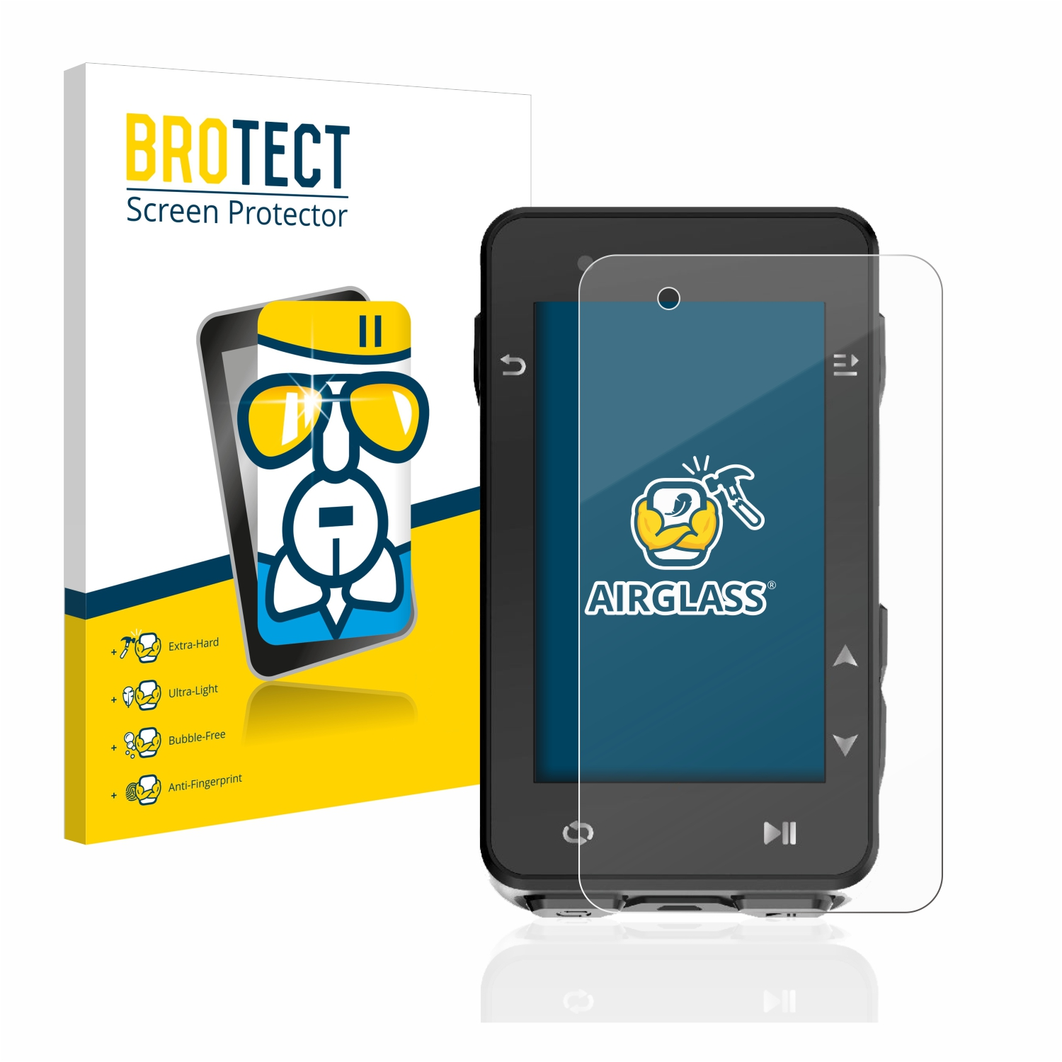 BROTECT Airglass klare Schutzfolie(für igpsport iGS630)