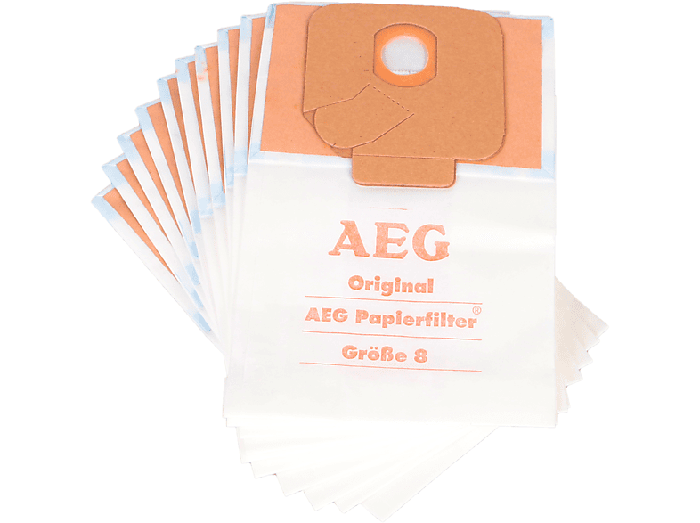 STAUBSAUGERLADEN.DE 10 Staubbeutel für AEG, 90 03 Größe - Omega O 8) Staubsaugerbeutel (AEG A u.a