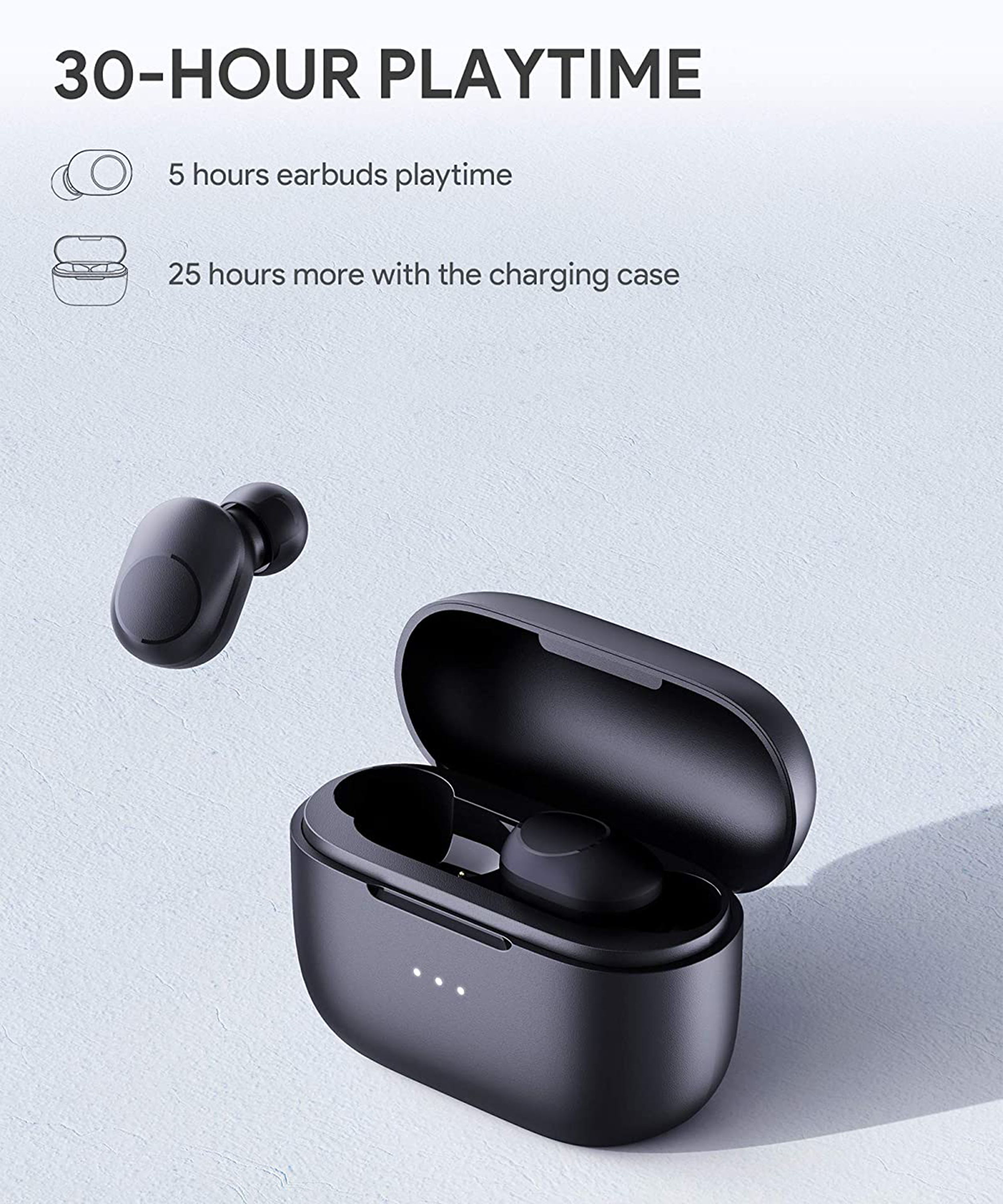 AUKEY Earbuds, In-ear Bluetooth Schwarz Kopfhörer