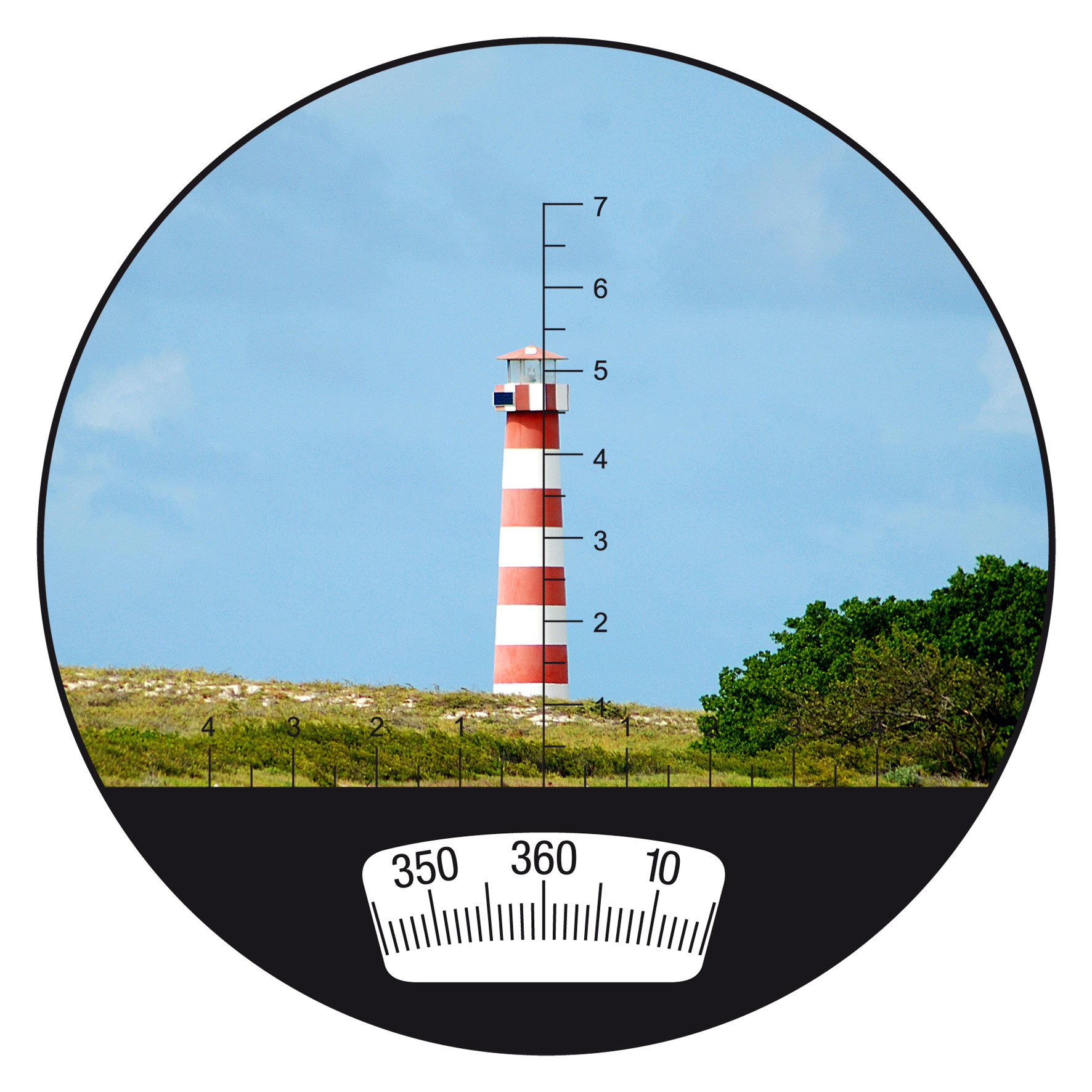 BRESSER Nautic WD Fernglas mm, 50 Kompass- 7x50 7