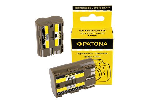 PATONA 2x Akku kompatibel für Canon BP-511 Li-Ion Ersatzakku, 7.4