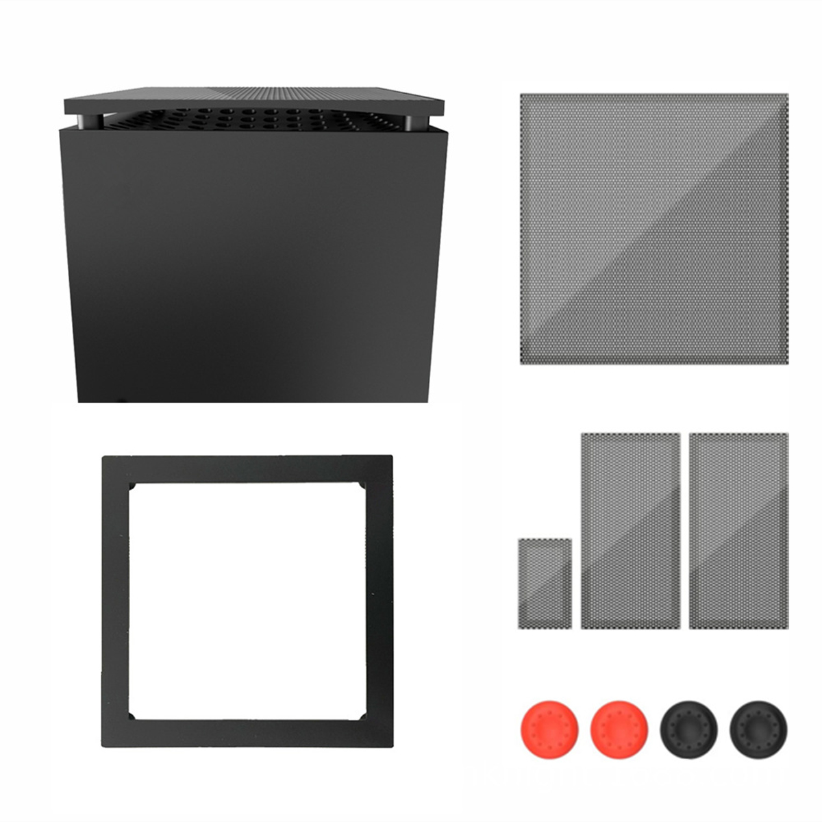 Staubnetz-Set, Multifunktionales schwarz Für Konsolenzubehör, Staubfilter-Kühlungsset, TADOW Xbox,