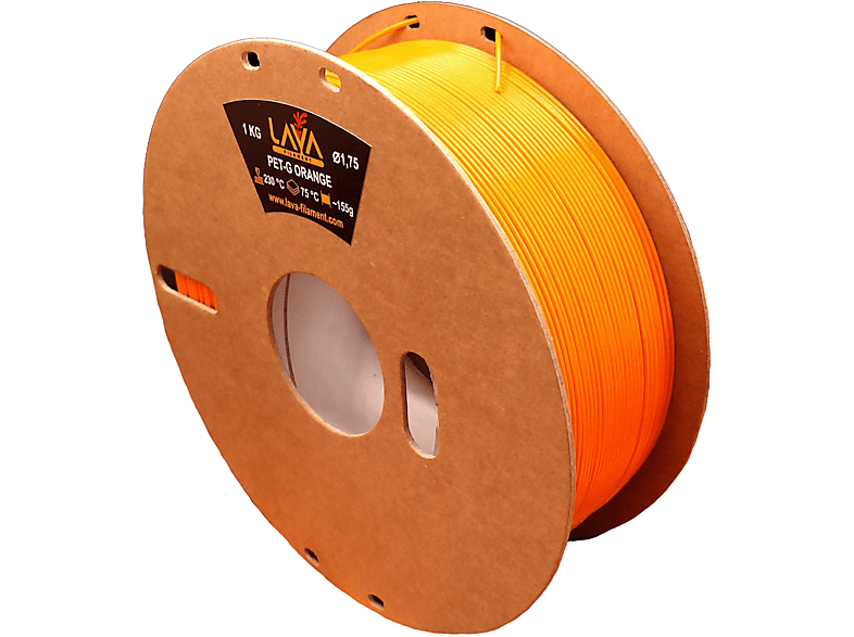 LAVA PETG Light Orange Hellorange 1 kg 1,75mm Filament
