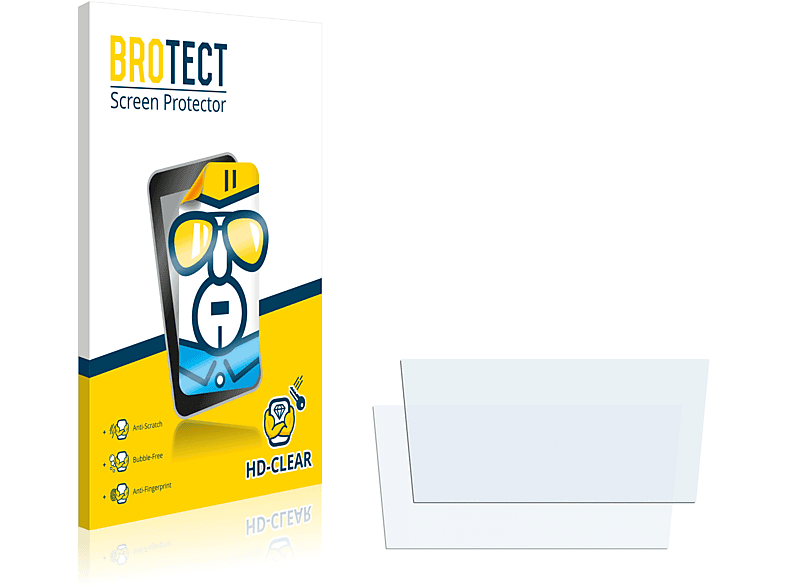 BROTECT 2x klare GS Insignia 2018 (Trapez)) System Schutzfolie(für Excellence Opel Infotainment