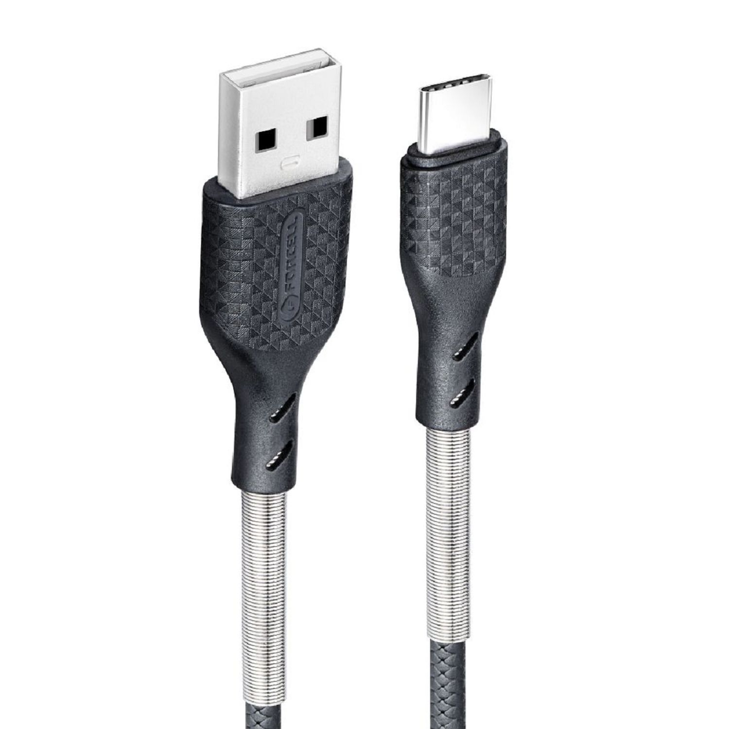 FORCELL CB-02A USB zu Typ 2.0, Schwarz Ladekabel, C