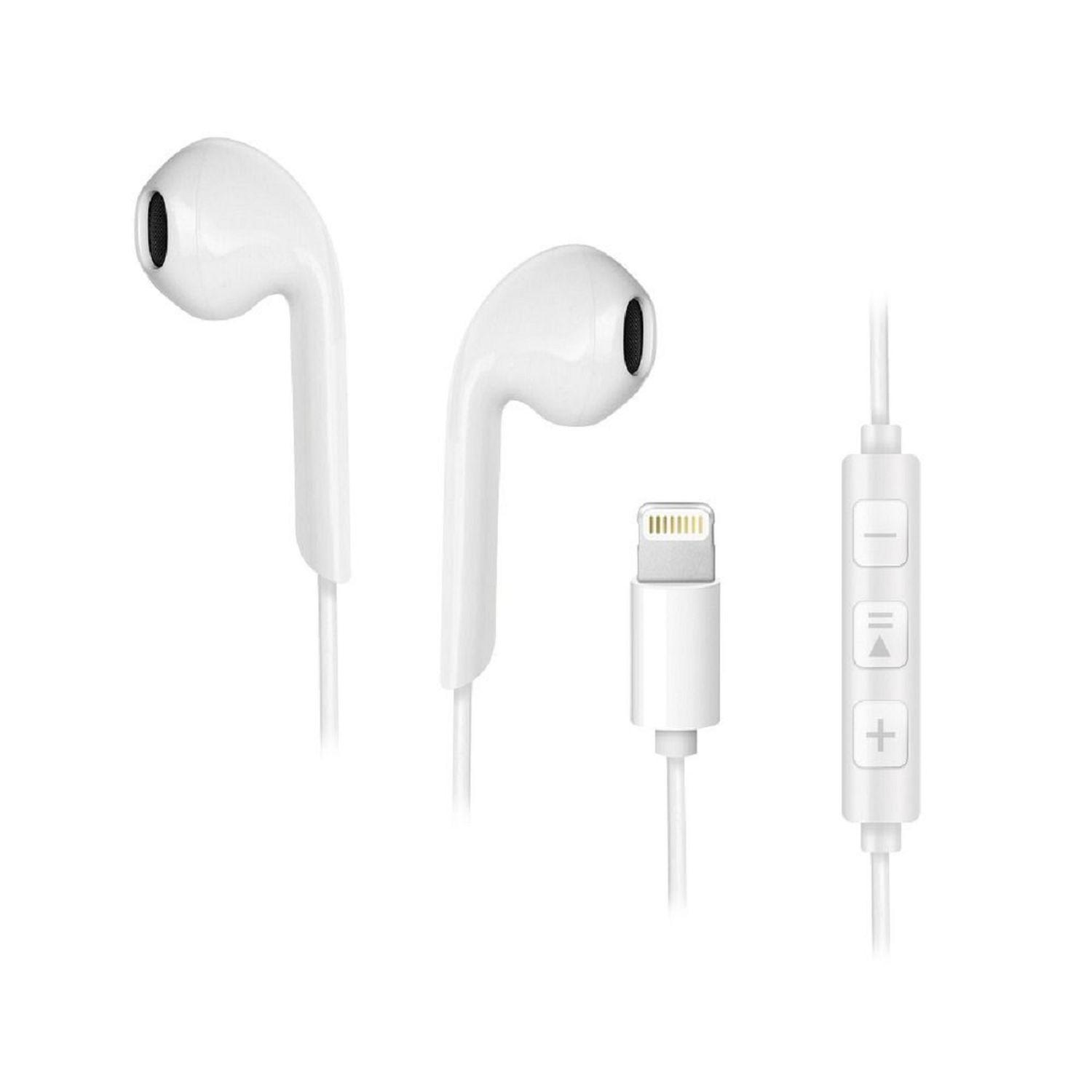 FORCELL iPhone-Anschluss 8-pin, In-ear Kopfhörer Weiß