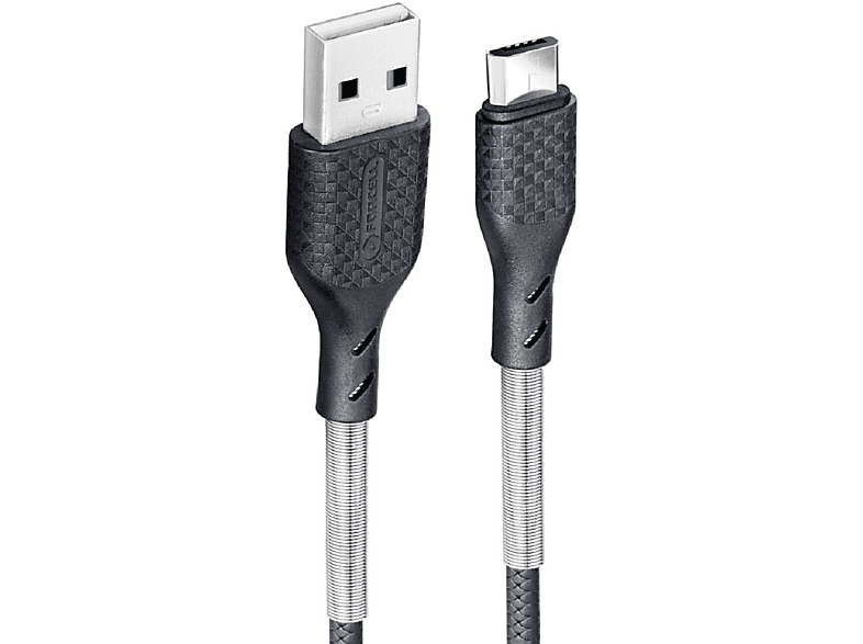 zu Micro Ladekabel, Schwarz USB USB, CB-03A FORCELL