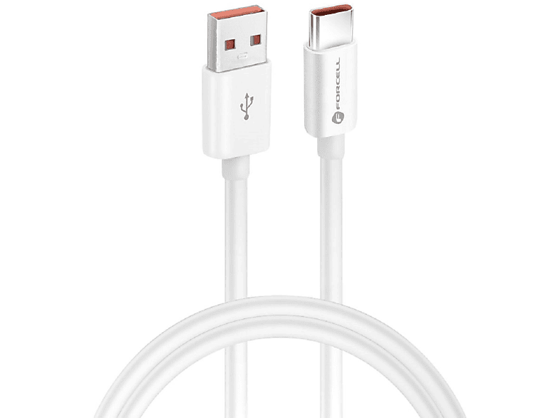 zu 1m C, C336 Weiß Ladekabel, USB Typ A FORCELL