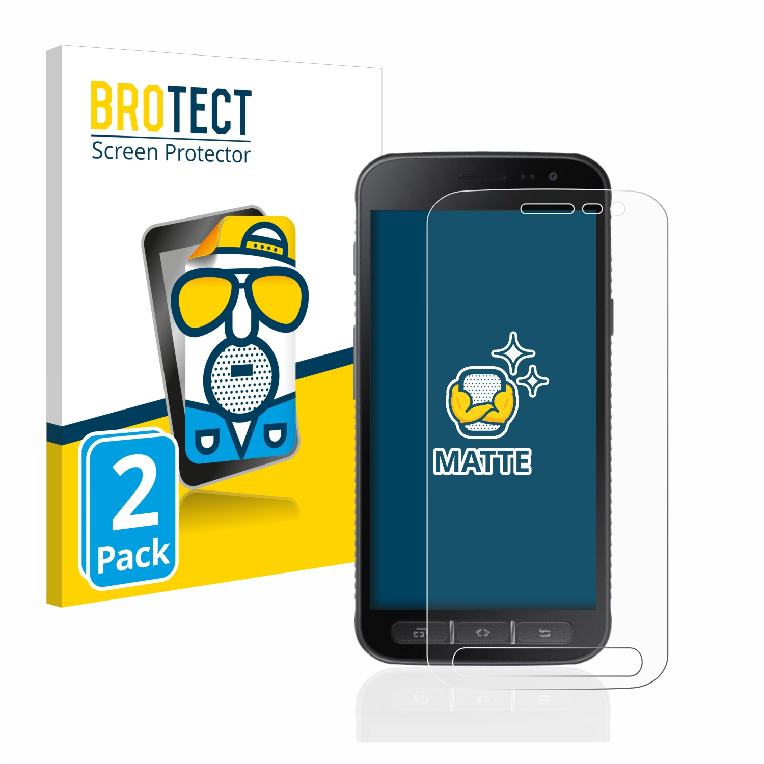 matte Galaxy BROTECT Schutzfolie(für Xcover 4) 2x Samsung
