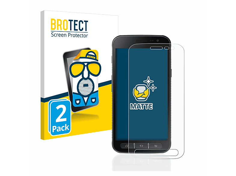 matte Galaxy BROTECT Schutzfolie(für Xcover 4) 2x Samsung