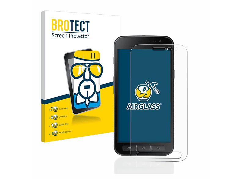 BROTECT Airglass klare Schutzfolie(für Samsung Galaxy Xcover 4)