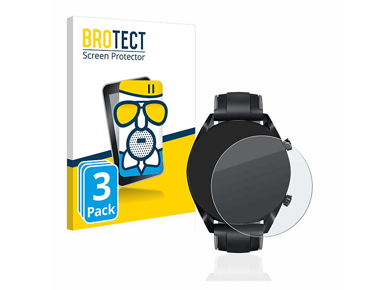 [Mit Bonus] BROTECT 3x Huawei Watch mm)) Schutzfolie(für 2 Airglass GT (46 matte