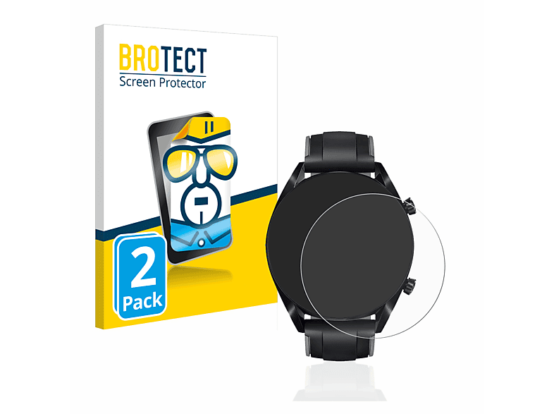 BROTECT 2x klare Schutzfolie(für Huawei Watch GT 2 (46 mm))