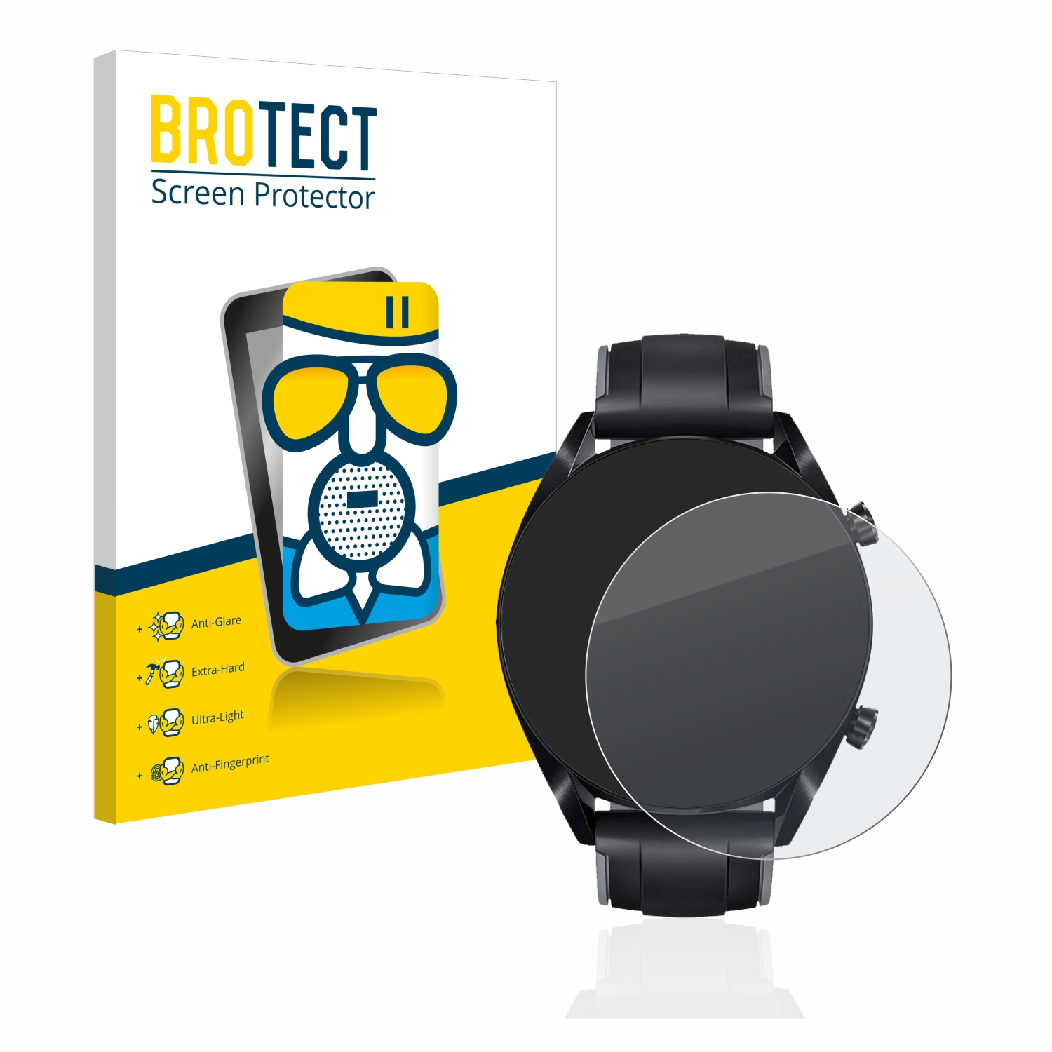 (46 2 mm)) BROTECT GT Schutzfolie(für Airglass Huawei Watch matte