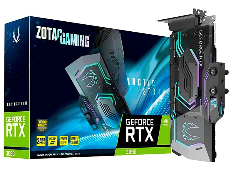 ZOTAC ZT-A30900Q-30P RTX 3090 ARCTICSTORM (NVIDIA, 24GB Grafikkarte)