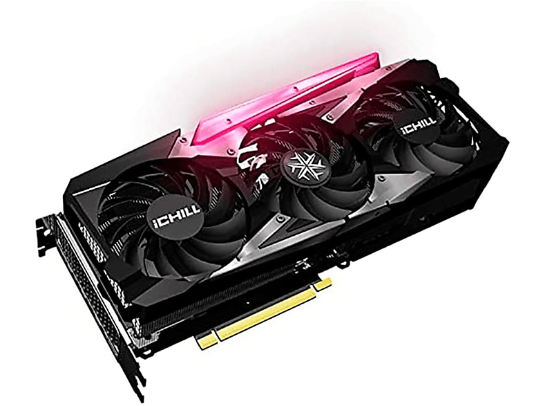 INNO3D C306T3-08D6X-1671VA39H RTX ICHILL 3060 L (NVIDIA, X3 Grafikkarte) TI RED