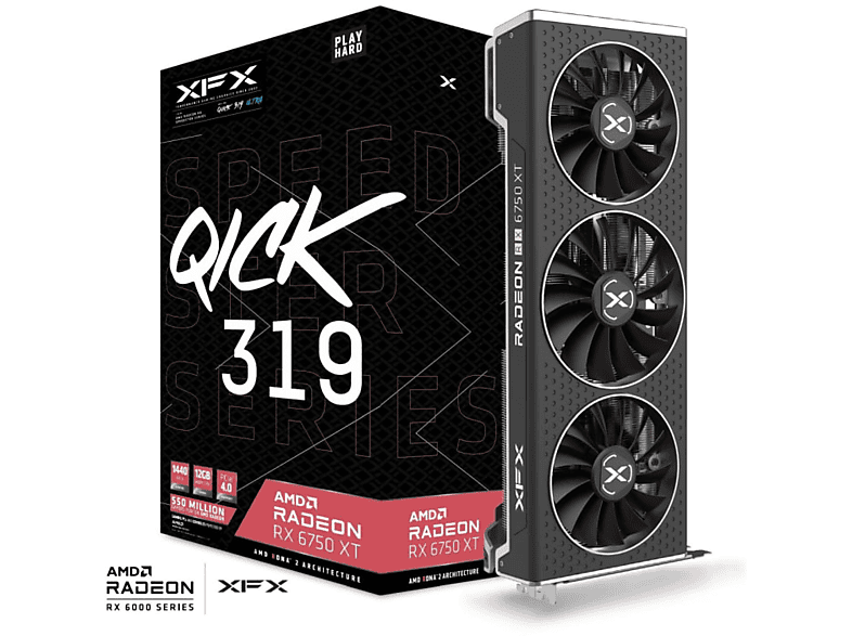 Tarjeta Gráfica - XFX Speedster QICK319 Radeon RX 6750XT Ultra Gaming