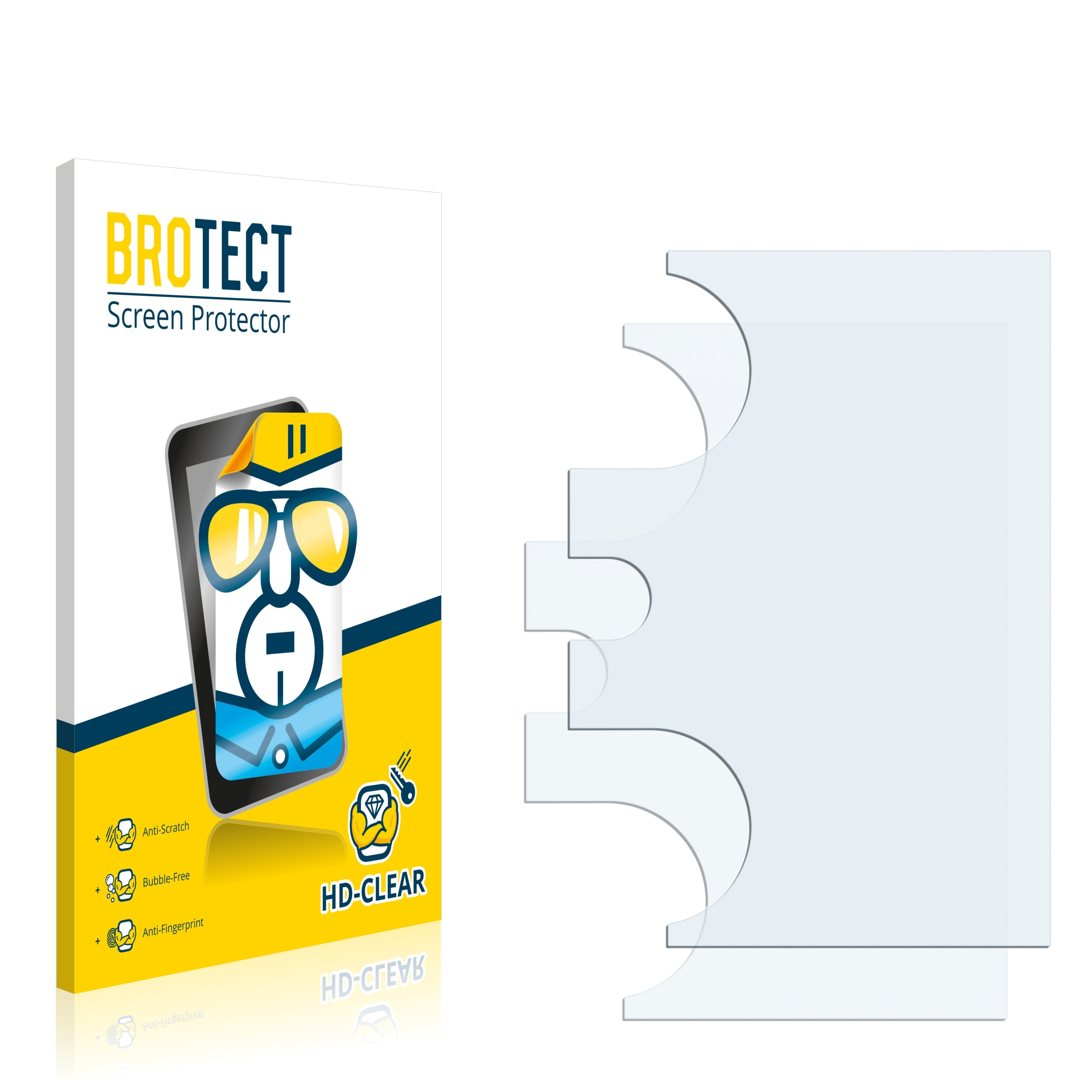 BROTECT 2x klare Schutzfolie(für Touch Duo) Pro