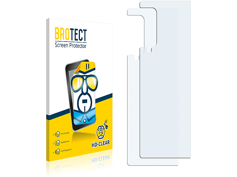 BROTECT 2x Schutzfolie(für klare Fold) Galaxy Samsung