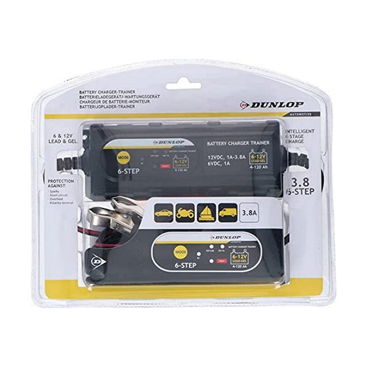 A battery charger trainer in a package.
