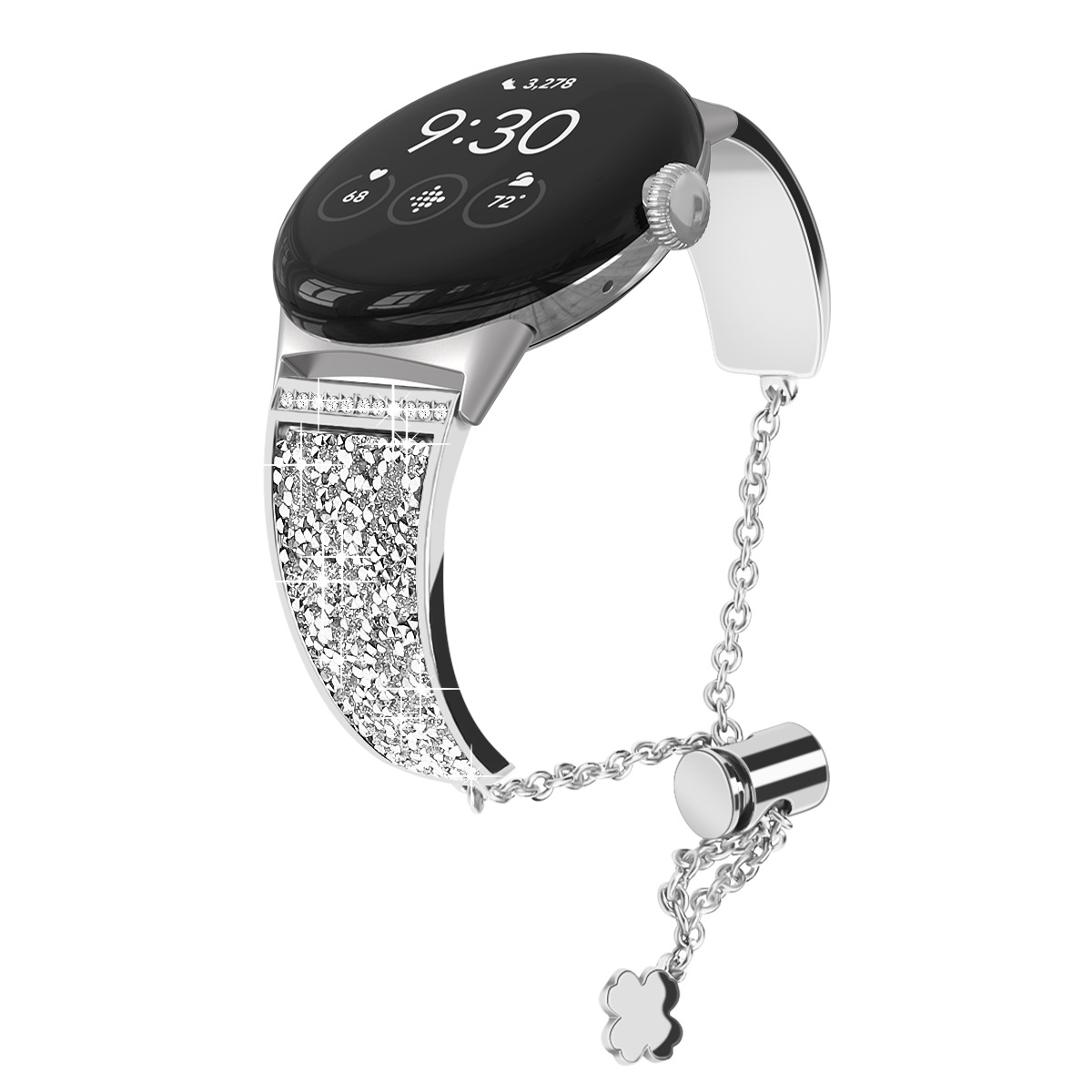 INF Anpassung Uhrenarmband, Pixel Watch, Google, Ersatzarmband, silber