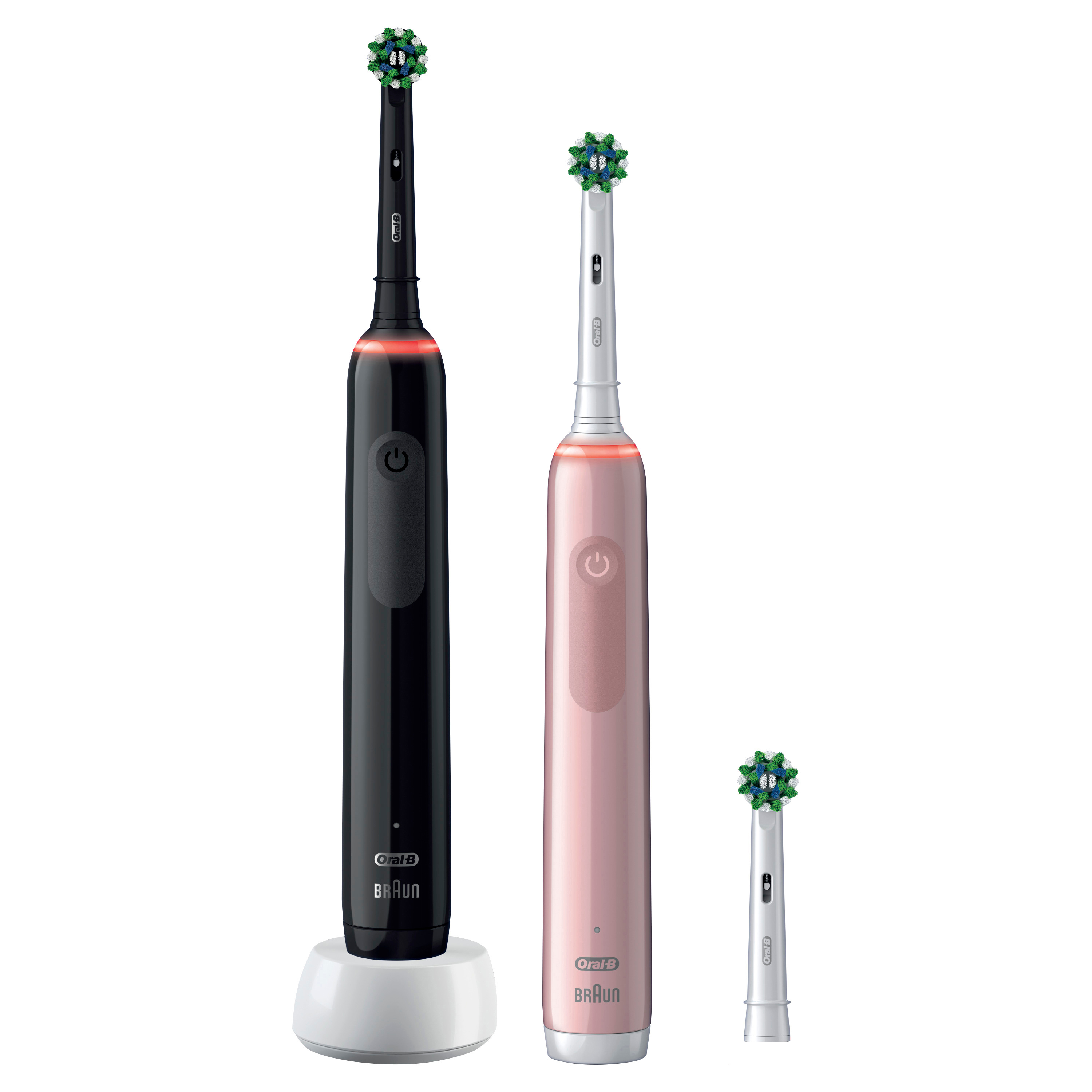 schwarz/pink ORAL-B 3900 Zahnbürste 3 Elektrische Pro