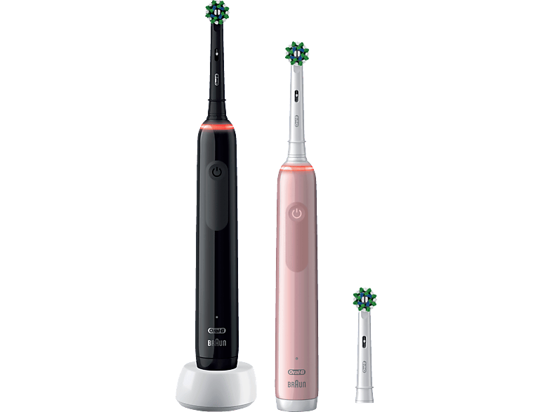 ORAL-B Pro 3 3900 Elektrische Zahnbürste schwarz/pink