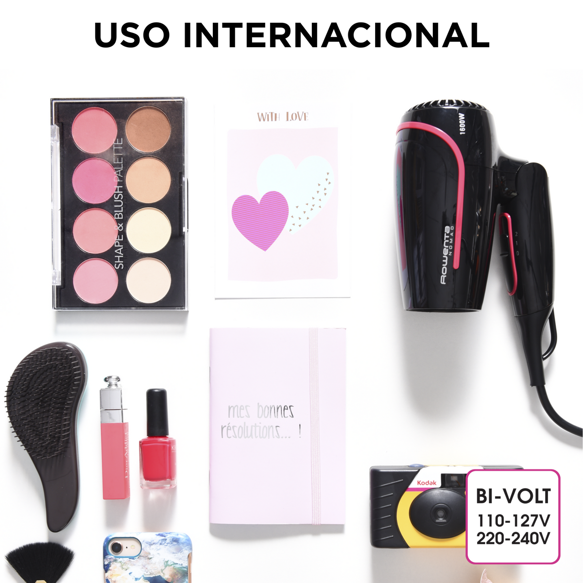 Suszarki do włosów ROWENTA Nomad CV3323 Czarny