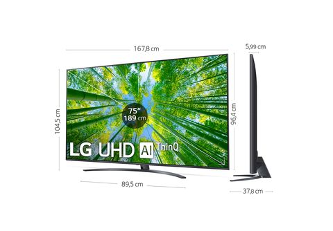 TV LED - LG 65UR91006LA, 65 pulgadas, UHD 4K, Procesador α5 4K