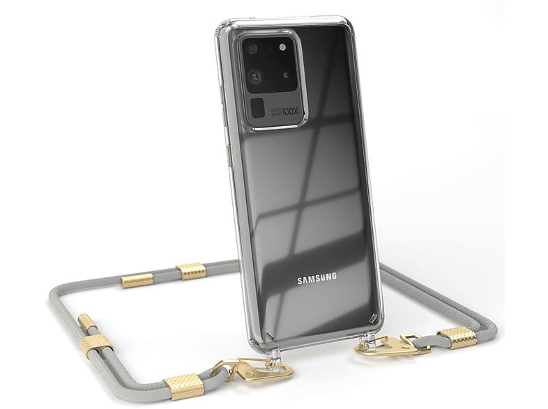 Eazy Case Clear Case Mit Handyband Rund Karabiner Umh Ngetasche Samsung Galaxy S Ultra