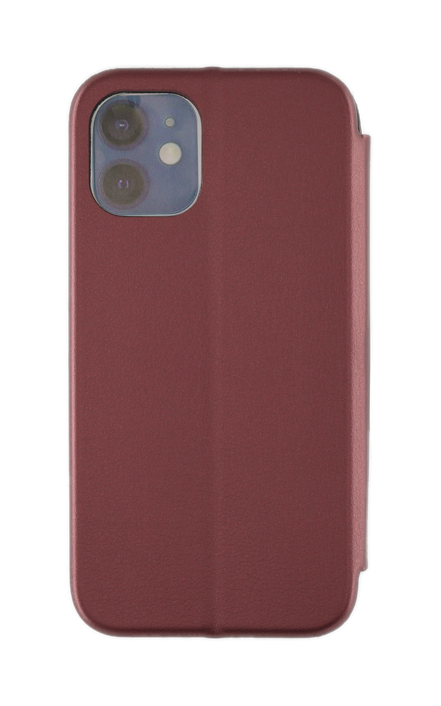 Bookcover, Rounded, iPhone 12 Burgunder / Apple, Bookcase 12 Pro, JAMCOVER iPhone