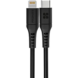 Cable USB-C a Apple Lightning - PROMATE Powerlink-120 Cable Anti-enredos Macho/Macho 20W Reforzado 120cm