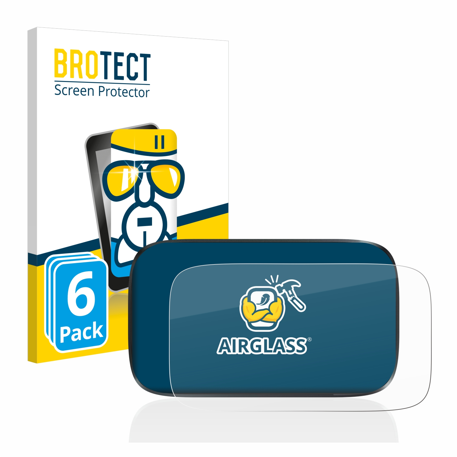 6x zero) ngrave BROTECT Airglass Schutzfolie(für klare