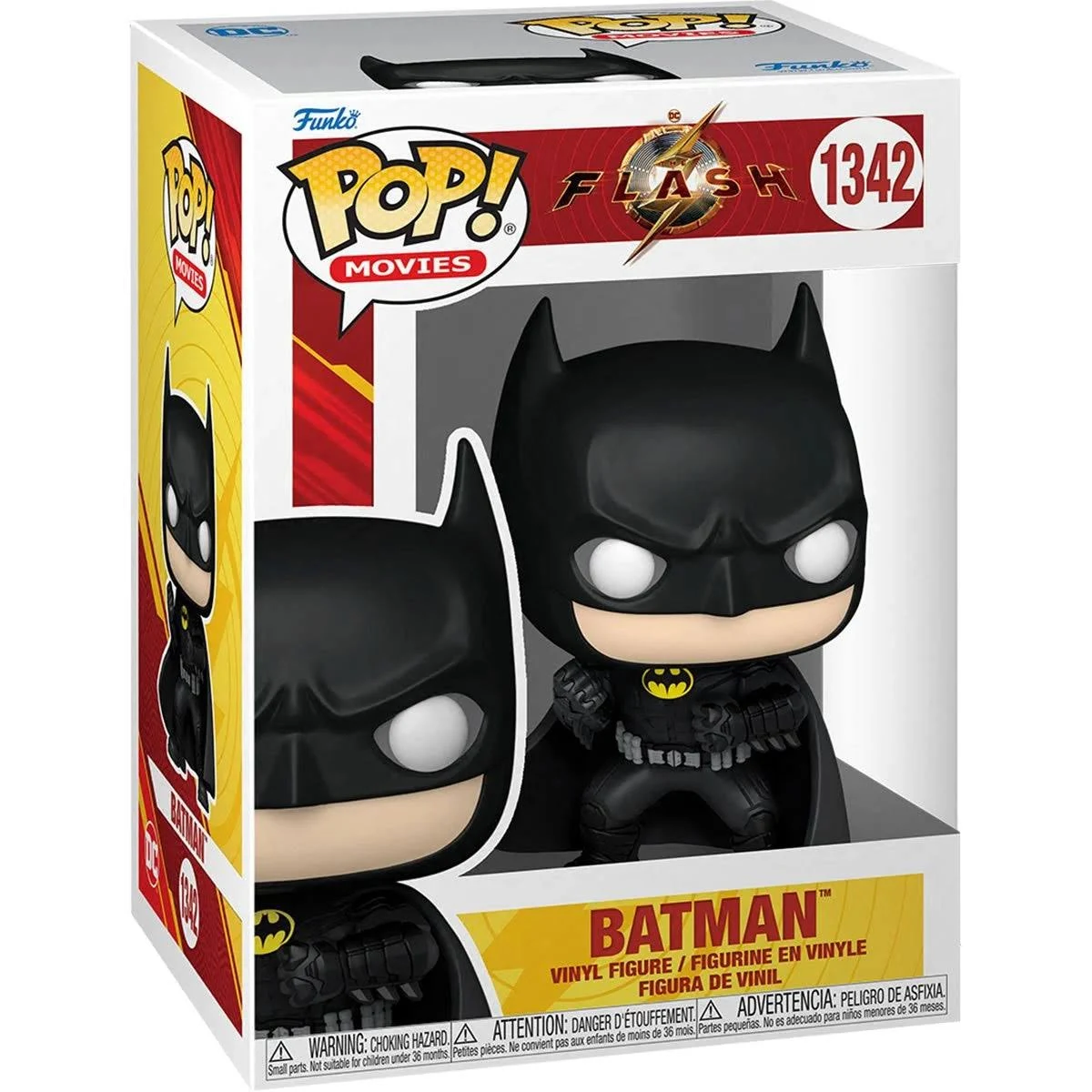 Figura de Batman Funko Pop! en caja, mostrando la figura con detalles de la caja.