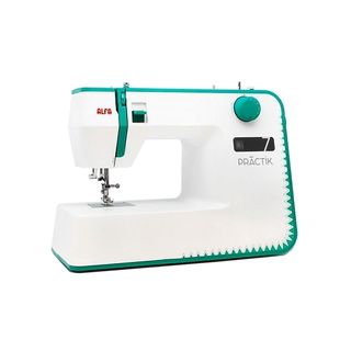 Máquina de coser  - PRACTIK 7 ALFA, Blanco/Verde