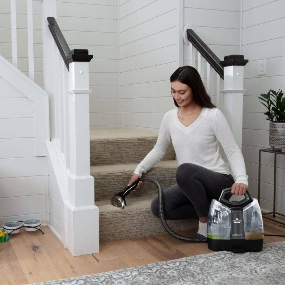 Aspirador seco y húmedo - BISSELL SpotClean Pet Select 37288, 330 W, Potencia de succión 44 AirWatt, Depósito 0,75 l, Negro