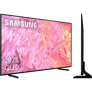 TV QLED 50" - SAMSUNG TQ50Q60CAUXXC, UHD 4K, Quantum Processor Lite 4K, Smart TV, DVB-T2 (H.265), Negro