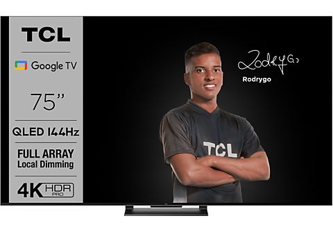 TV QLED 75" - TCL 75C745, UHD 4K, Quad Core, Smart TV, DVB-T2 (H.265), Negro