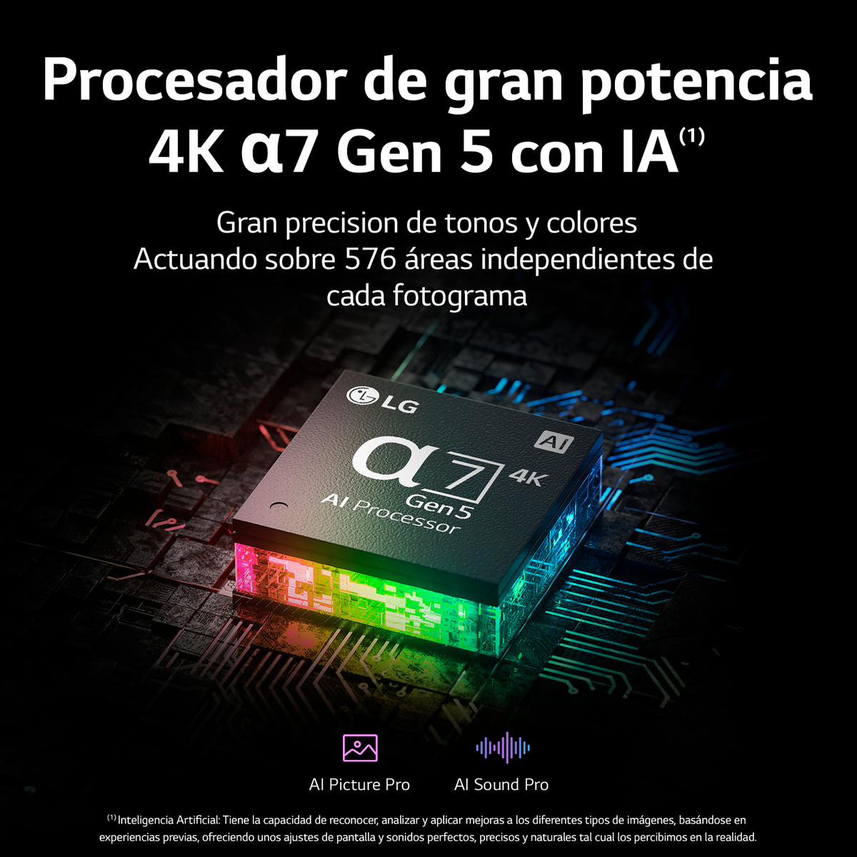 Ekran telewizora z procesorem i odcieniami kolorów.