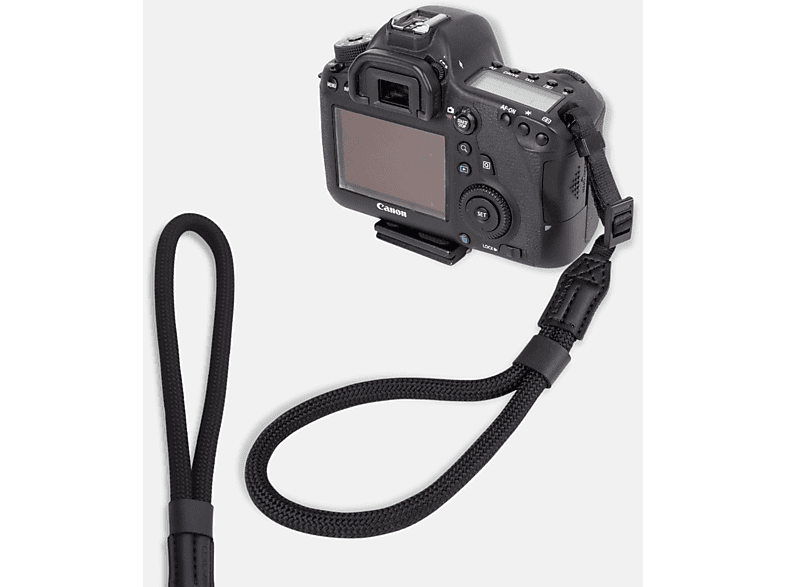 passend Kamera oder Schwarz, Olympus, Seil-Optik Ösen, Canon, Fujifilm, Alpha, für Sony Handschlaufe, Leica Handschlaufe kleine in schmale LENS-AID Nikon, für