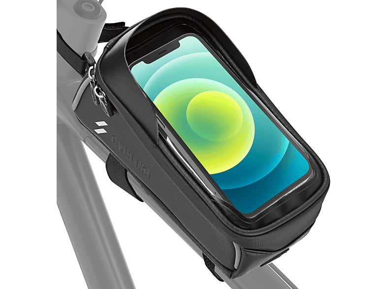 CASE Rahmen Smartphone Black Edition, Fahrrad Tasche EAZY Schwarz